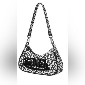 Von Dutch Black and White leopard Women's Bag